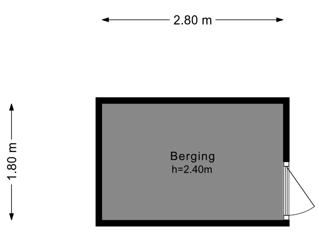 Bekijk plattegrond van Berging van Loggerzeil 7