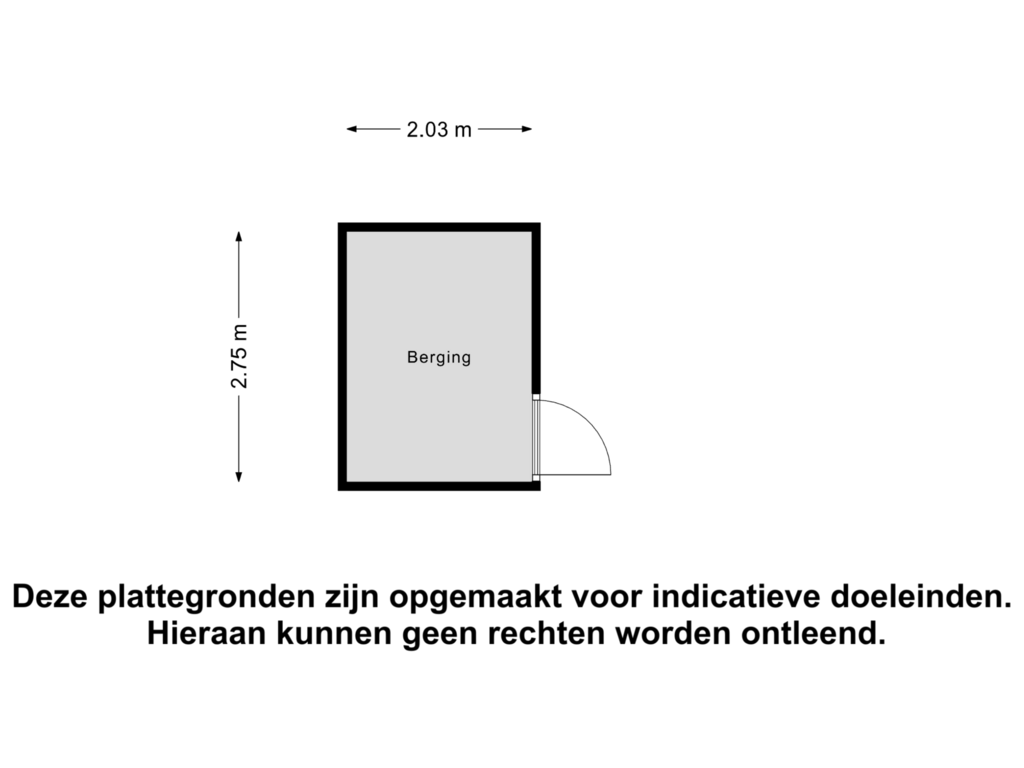 Bekijk plattegrond van Berging van Jisperveldstraat 320