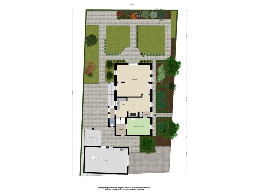 Bekijk plattegrond van Begane Grond _Tuin van Kerkeneind 9