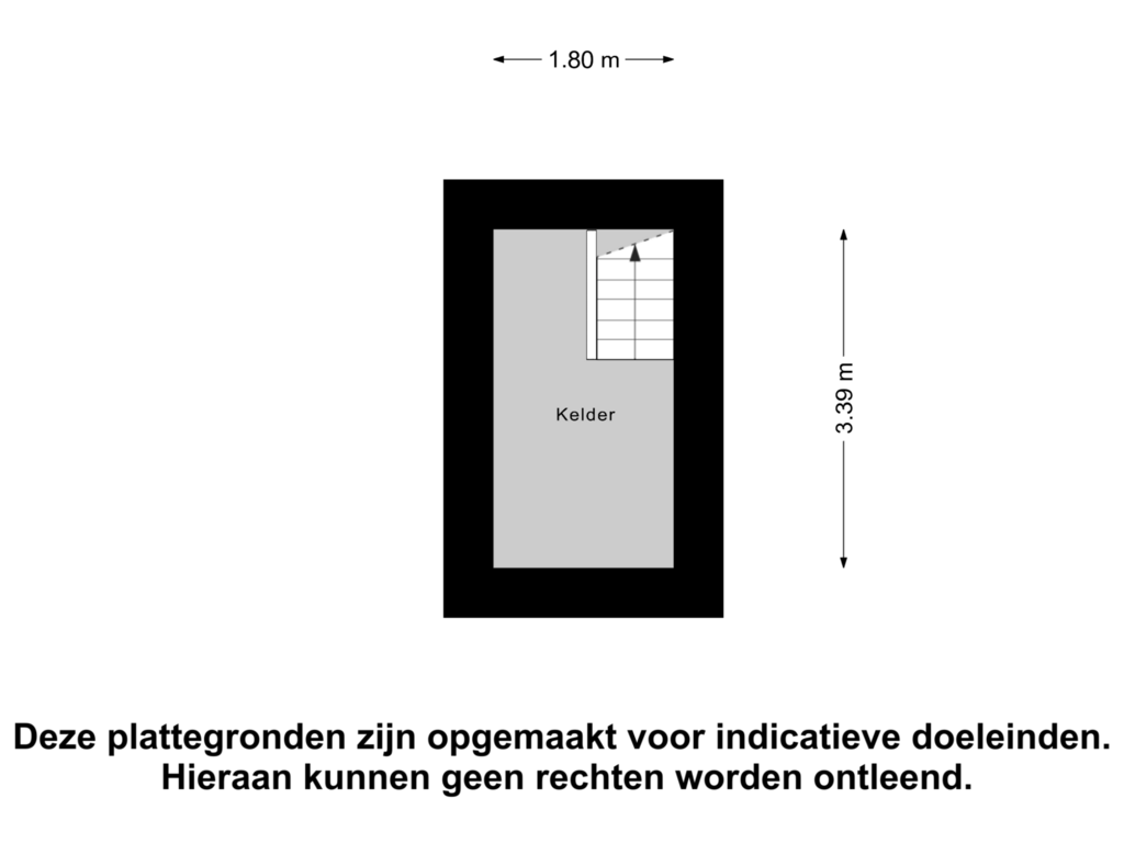 Bekijk plattegrond van Kelder van Kerkeneind 9