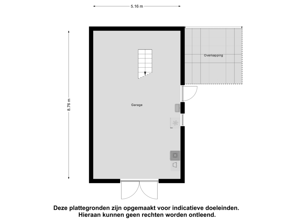 Bekijk plattegrond van Garage van Kerkeneind 9