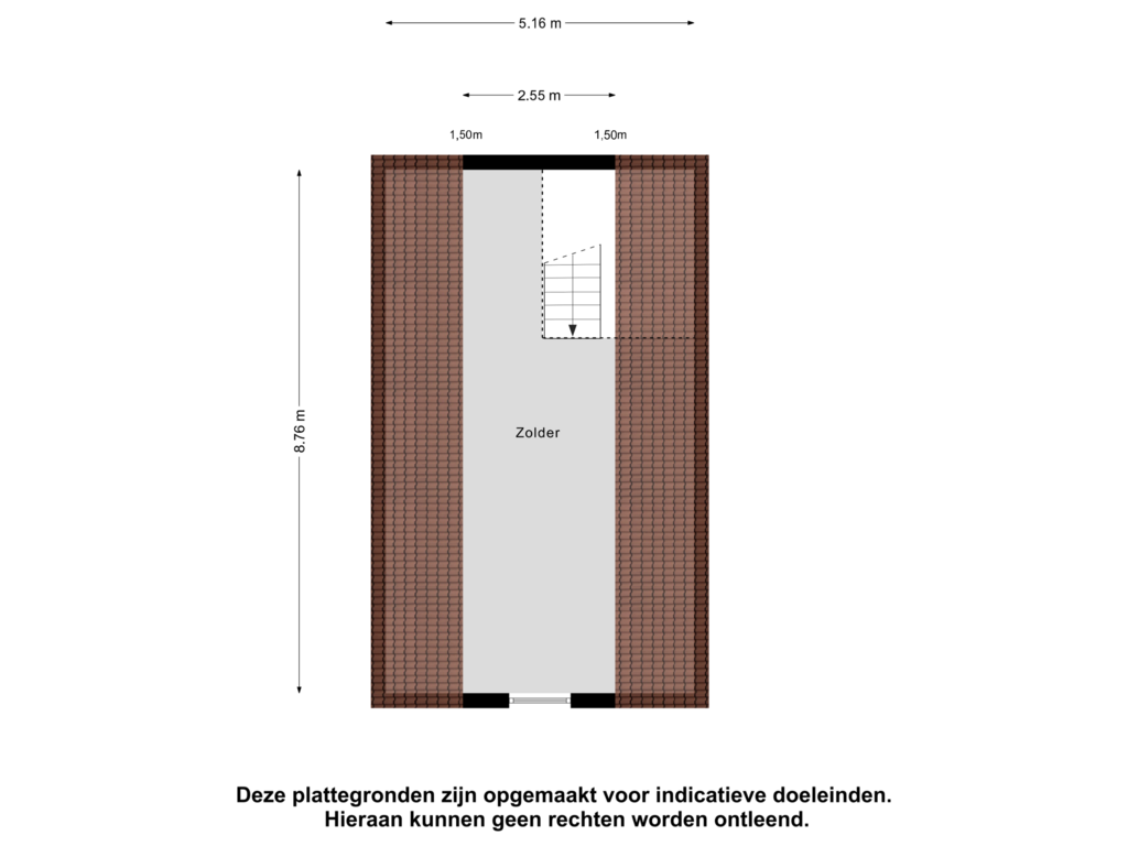 Bekijk plattegrond van Zolder van Kerkeneind 9