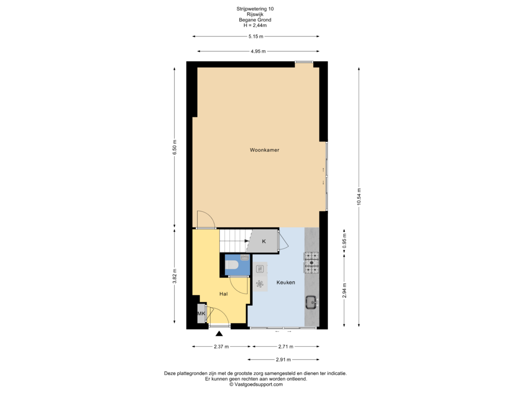 Bekijk plattegrond van Begane grond van Strijpwetering 10