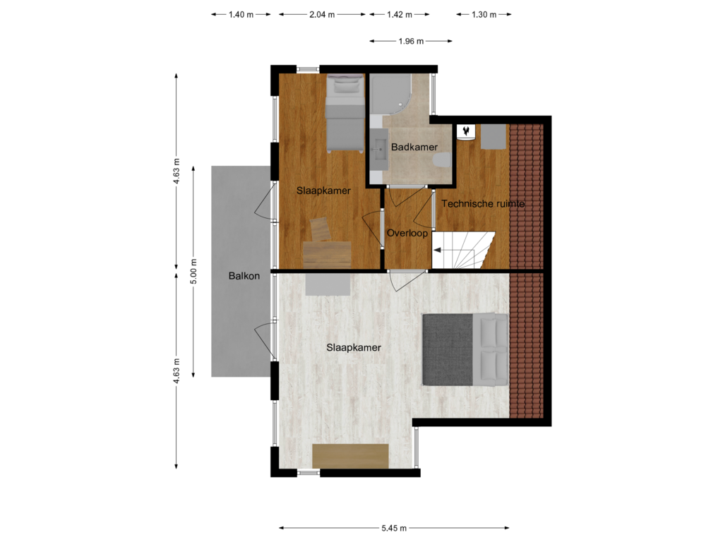 Bekijk plattegrond van 1e verdieping van Vier Heultjes 51