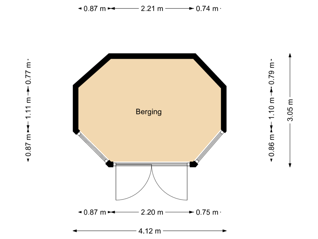 View floorplan of Berging of Bommelerwaard 108