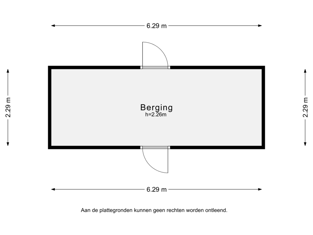 Bekijk plattegrond van Berging van Brechterhoeflaan 4