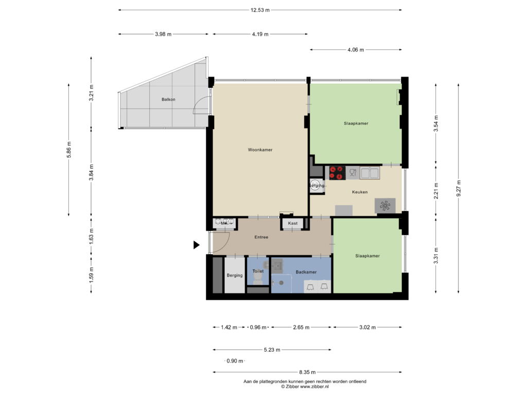 View floorplan of Appartement of Meander 9