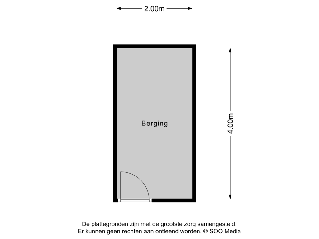 Bekijk plattegrond van Berging van Dunantstraat 530