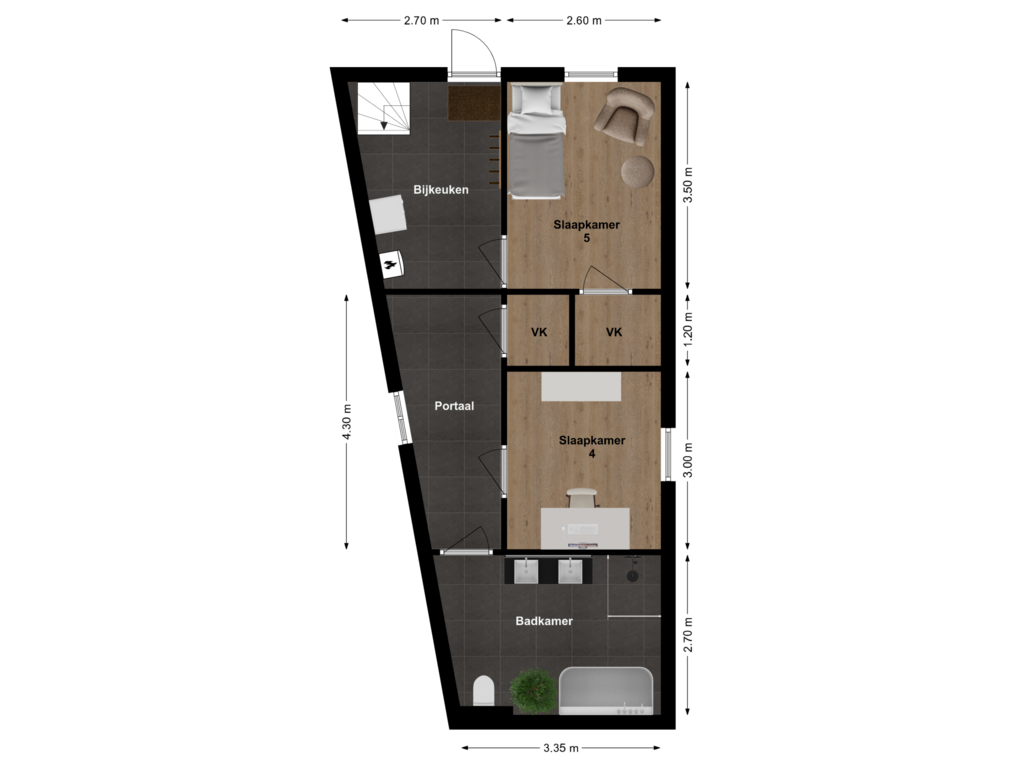 Bekijk plattegrond van Floor 1 van Maasdijk 313