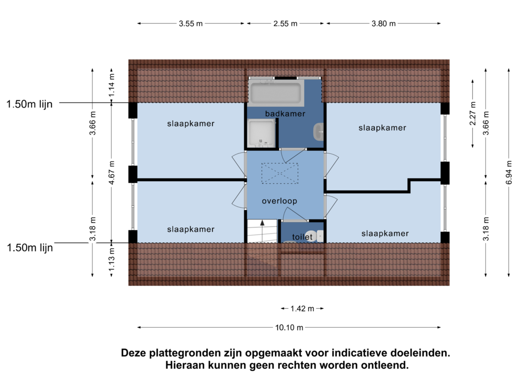 Bekijk plattegrond van 1e verdieping van Ketelboetershoek 58