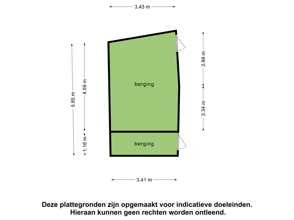 Bekijk plattegrond van Berging2 van Ketelboetershoek 58