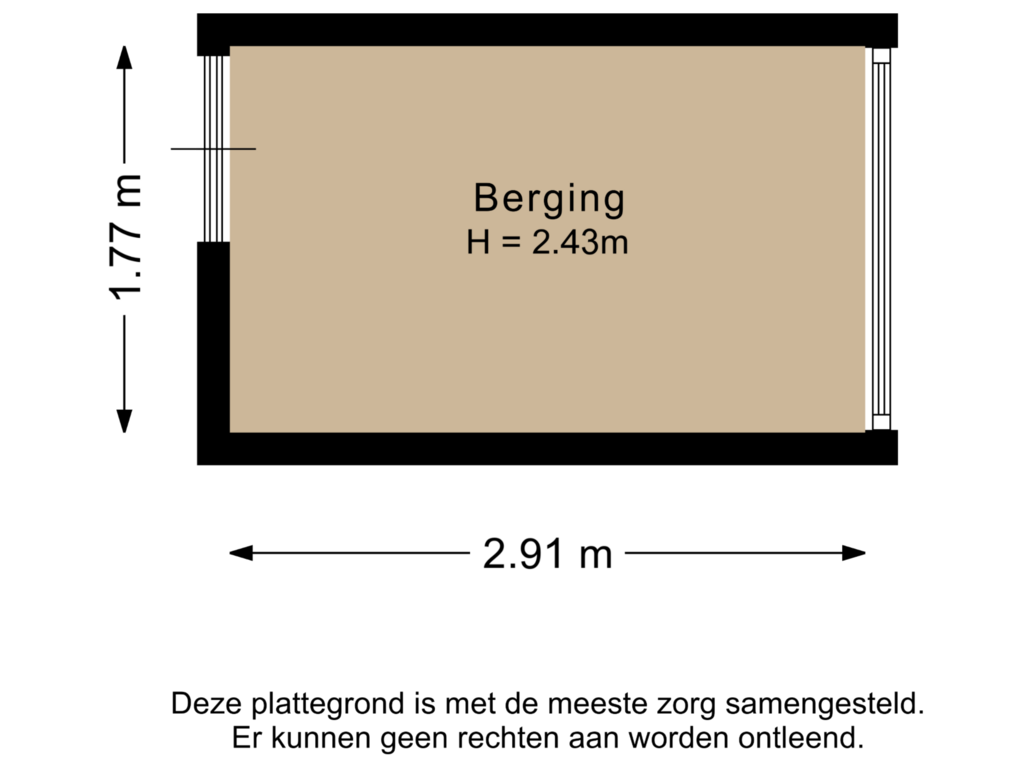 Bekijk plattegrond van Berging van Gerdesstraat 99