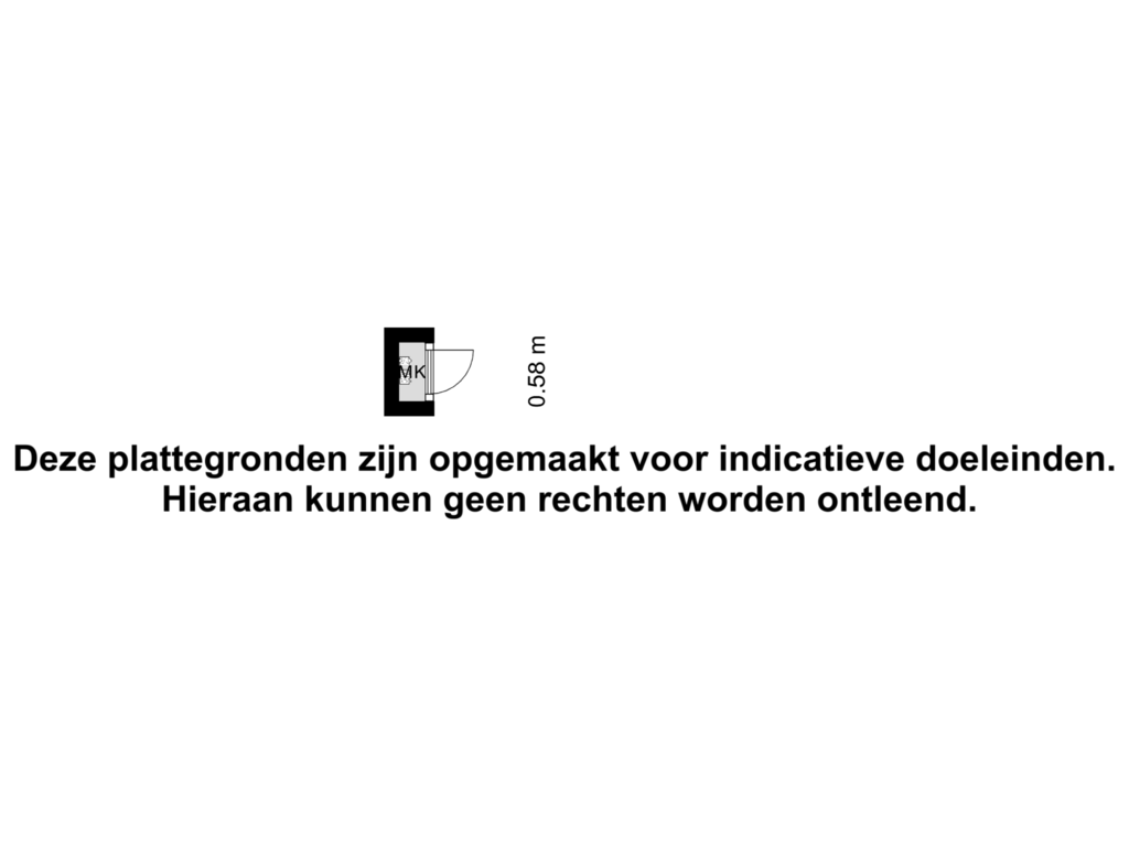 View floorplan of Meterkast of Wilbertoord 128