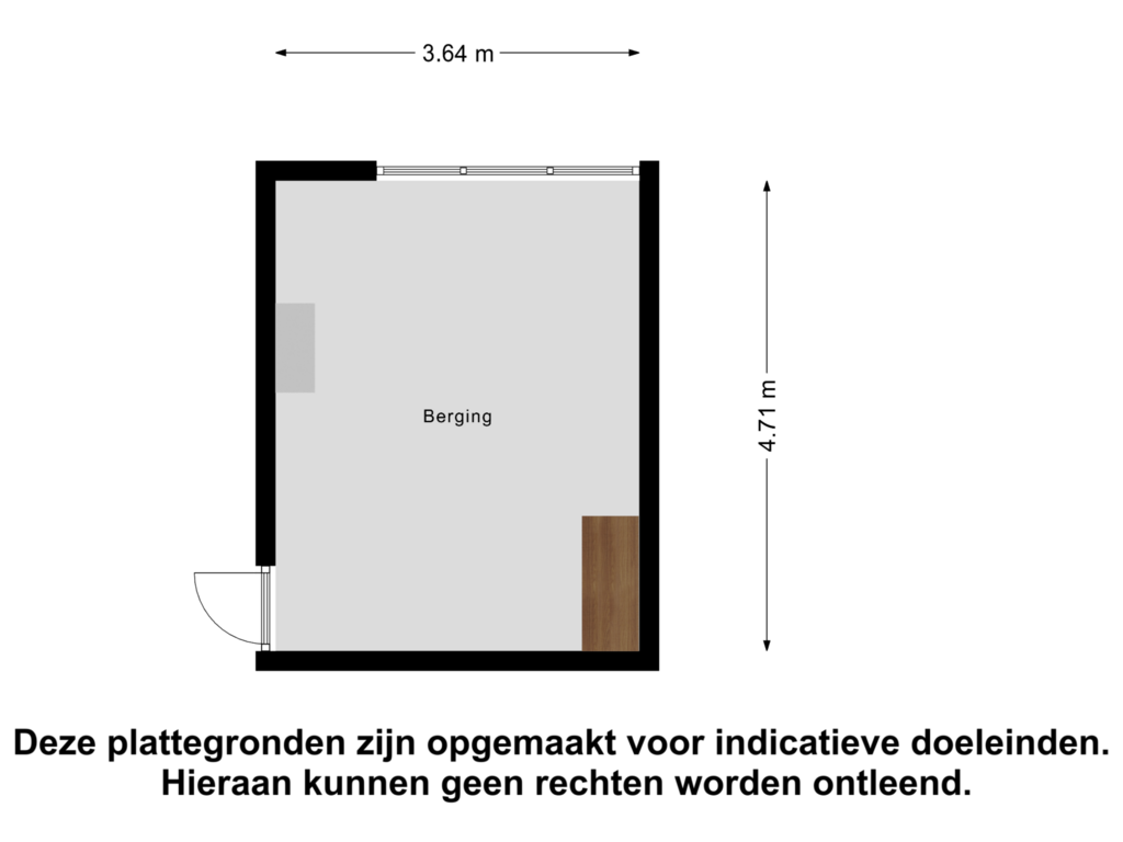 View floorplan of Berging of Wilbertoord 128