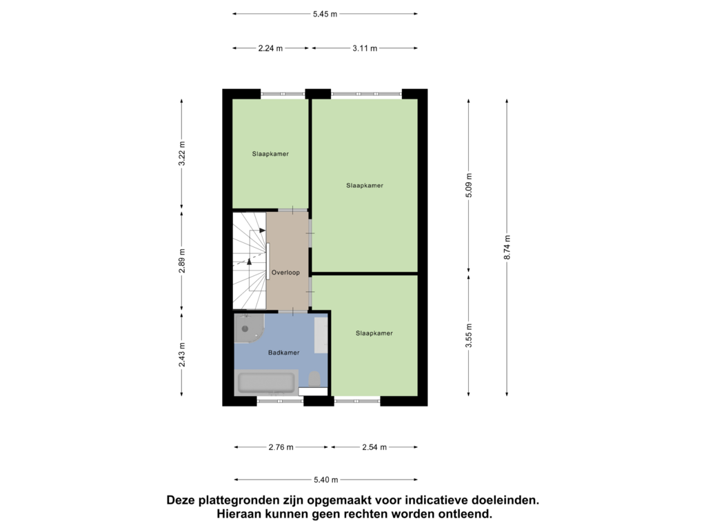 View floorplan of Eerste Verdieping of Voorschotenstraat 58