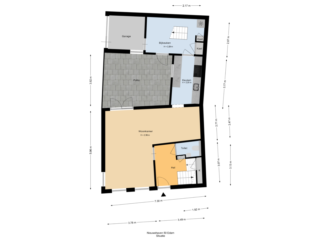 View floorplan of Situatie of Nieuwehaven 50