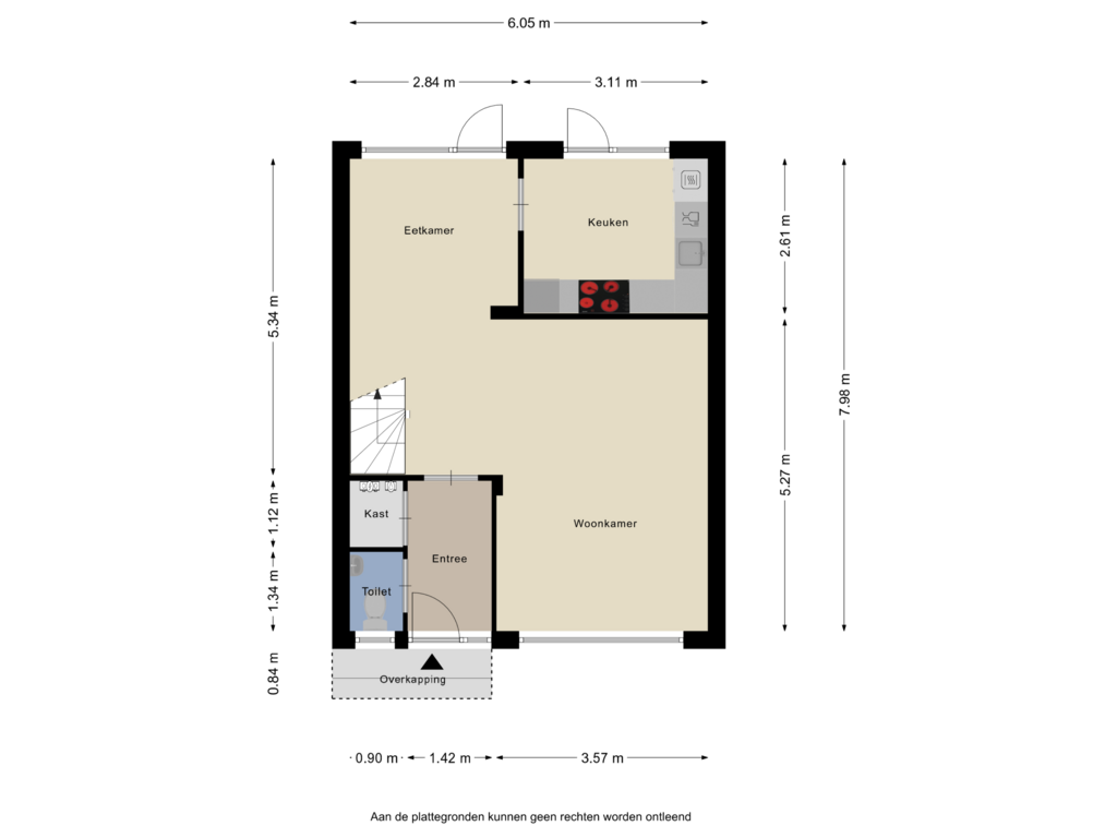 View floorplan of Begane Grond of Kievitstraat 3