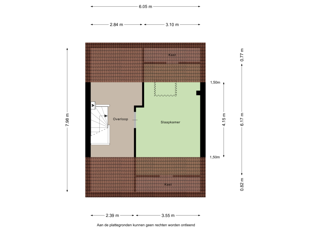 View floorplan of Tweede Verdieping of Kievitstraat 3