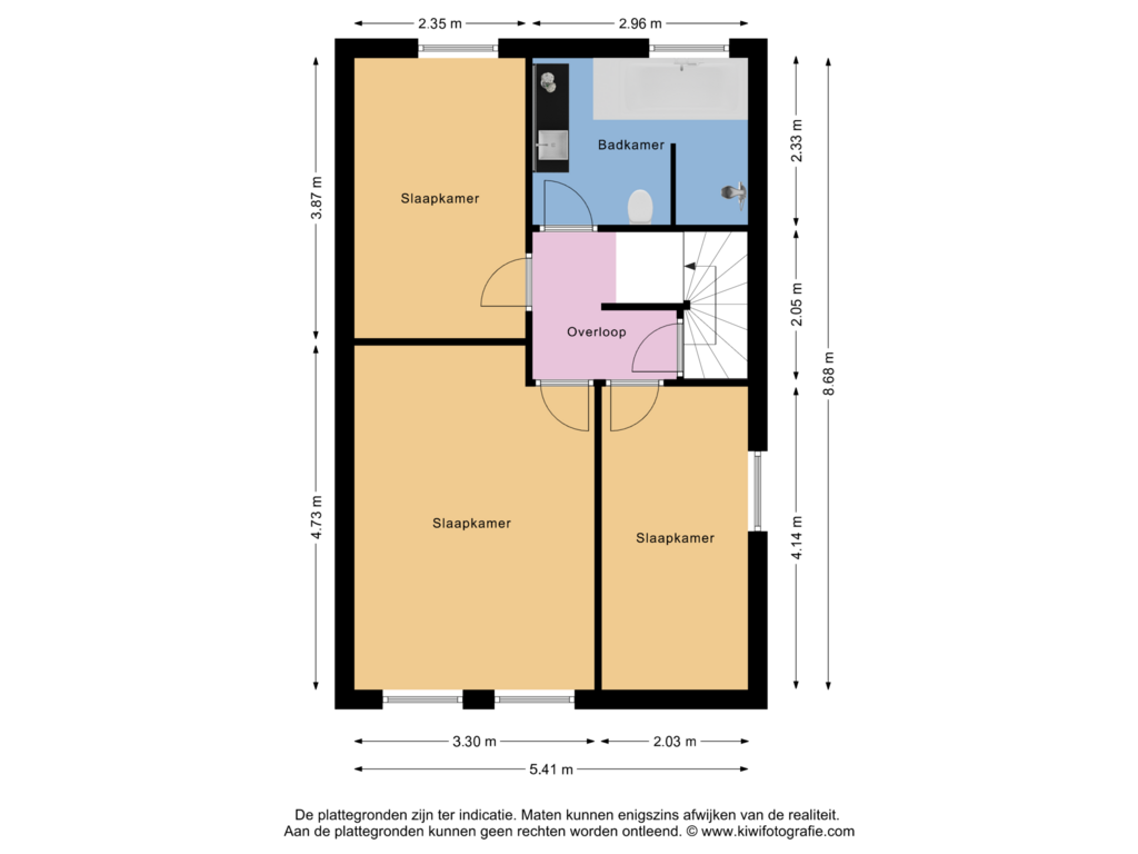 Bekijk plattegrond van 1e Verdieping van Mgr Poelsstraat 81