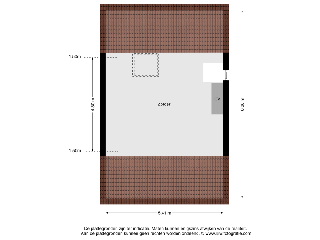 Bekijk plattegrond van Zolder van Mgr Poelsstraat 81