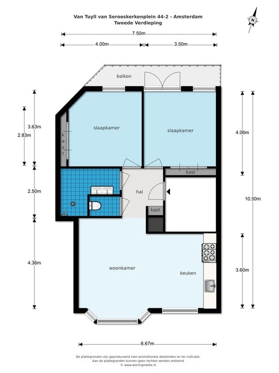 Foto 17 van Van Tuyll van Serooskerkenplein 44-2