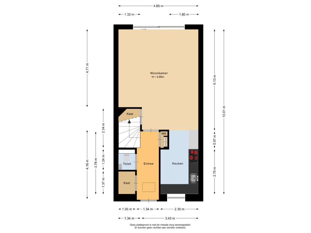 Bekijk plattegrond van Begane grond van Guusje Nederhorststraat 25