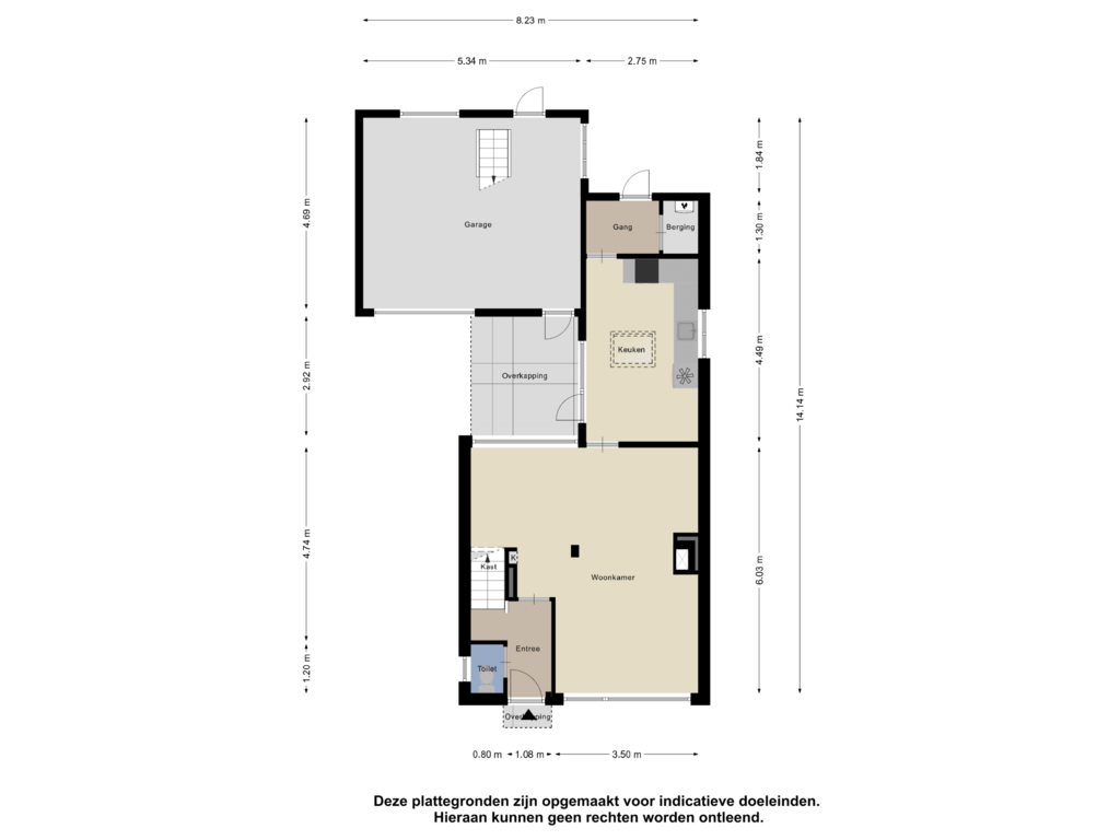 Bekijk plattegrond van Begane Grond van Sloestraat 35