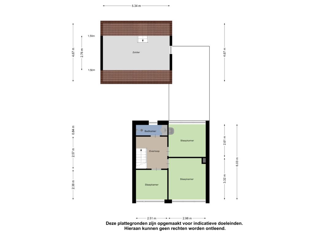 Bekijk plattegrond van Eerste Verdieping van Sloestraat 35