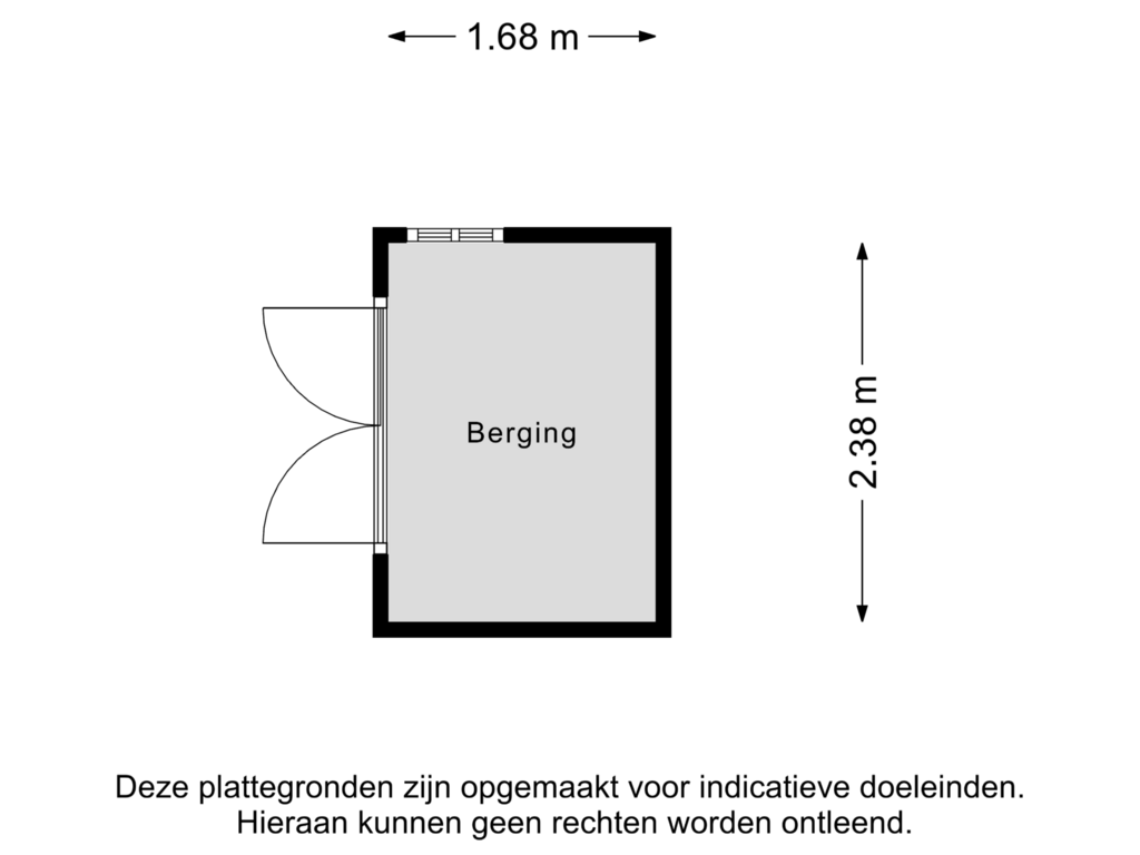 Bekijk plattegrond van Berging van Sloestraat 35