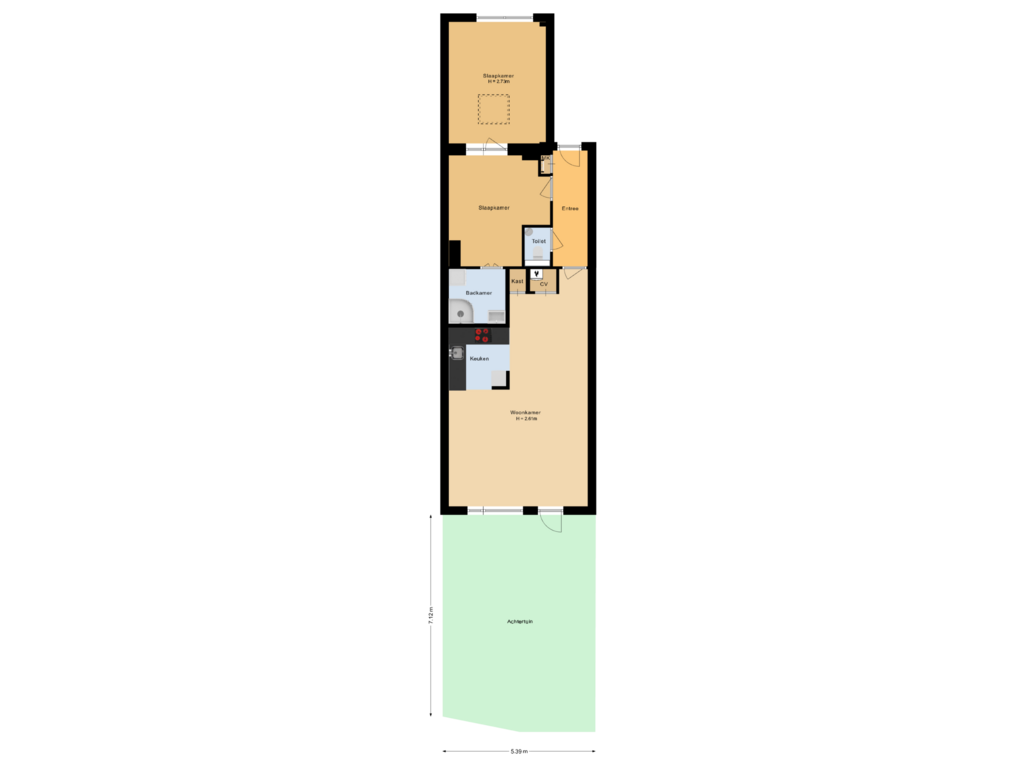 Bekijk plattegrond van Situatie van Albert van Dalsumlaan 435