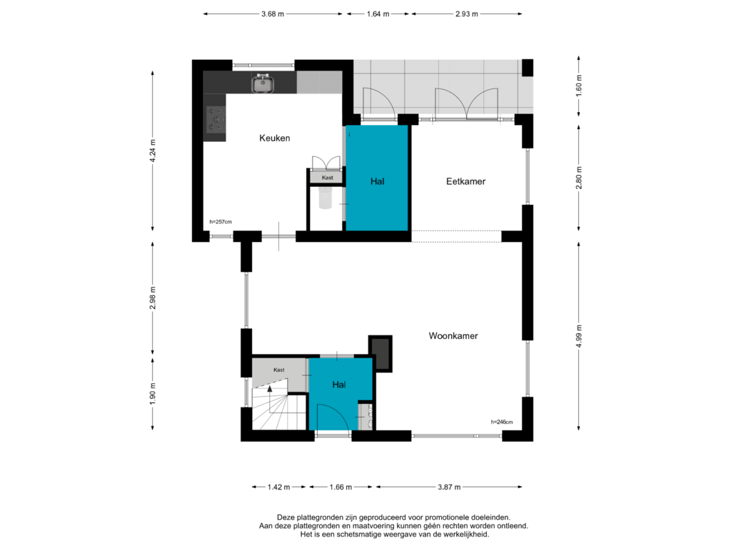 Bekijk plattegrond van Begane Grond van Zoetzandselaan 2