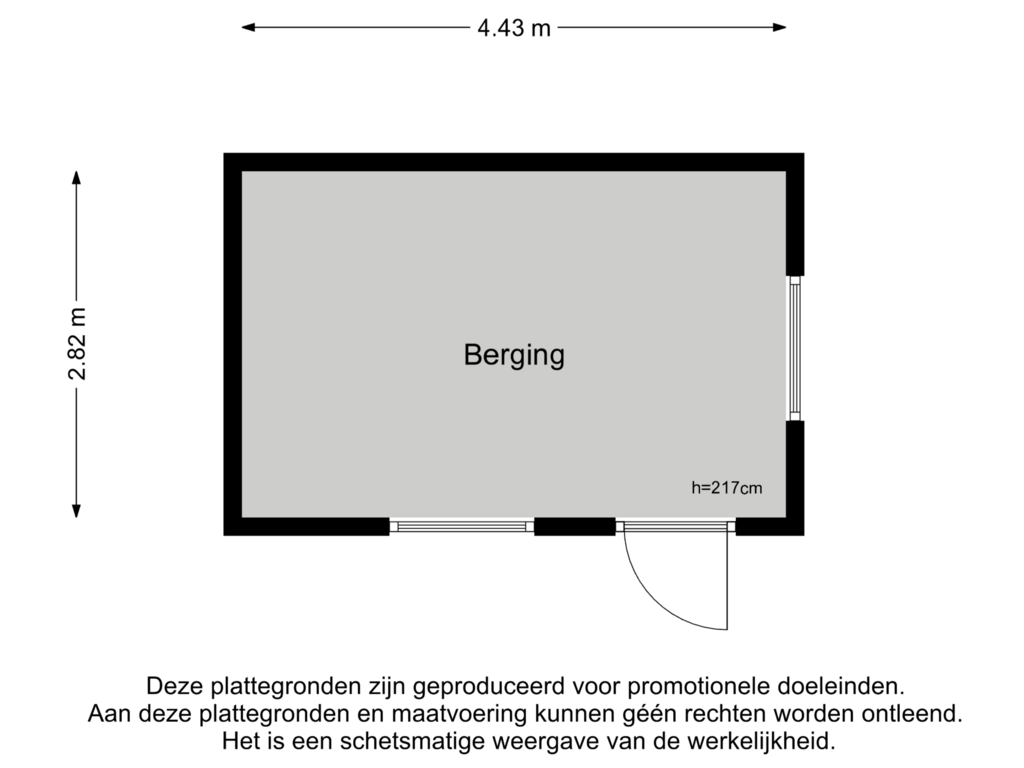 Bekijk plattegrond van Berging van Zoetzandselaan 2