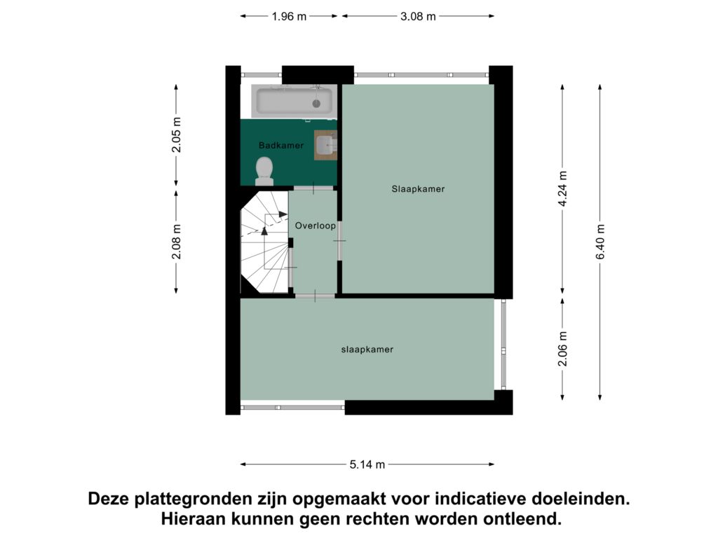 Bekijk plattegrond van Eerste Verdieping van St. Servatiusweg 28