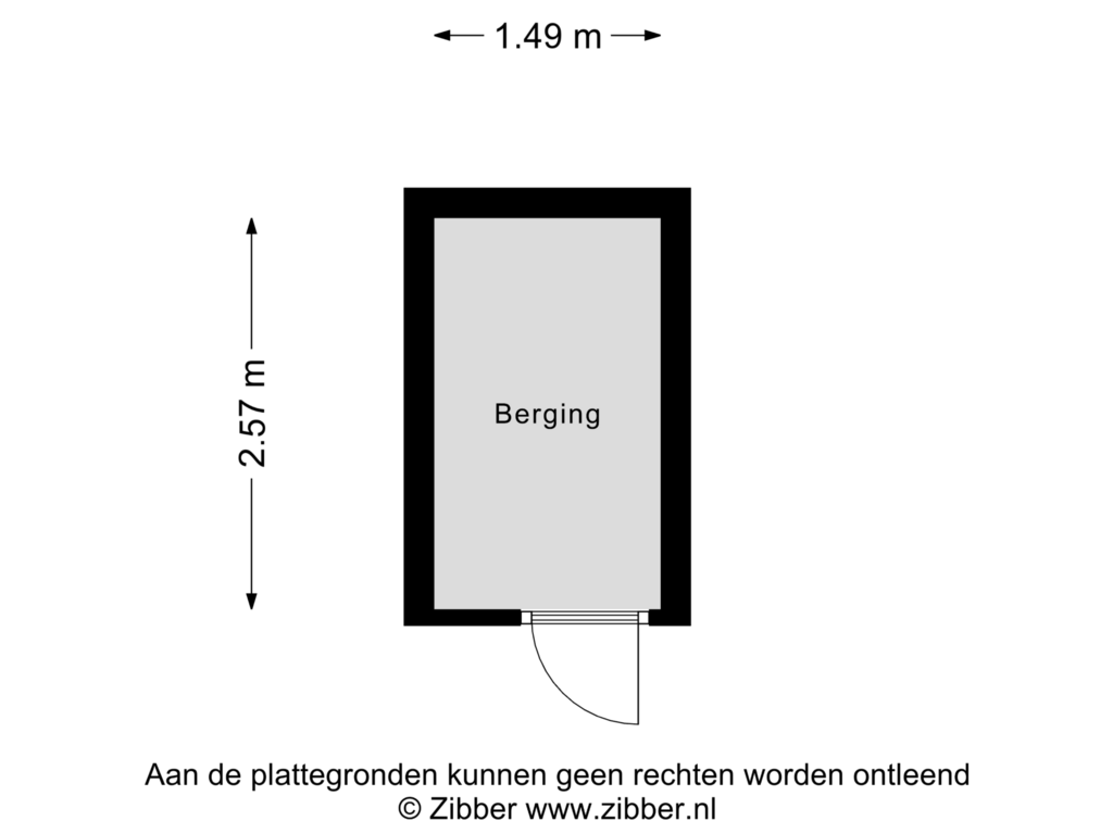 Bekijk plattegrond van Berging van Eerste Oosterparkstraat 167