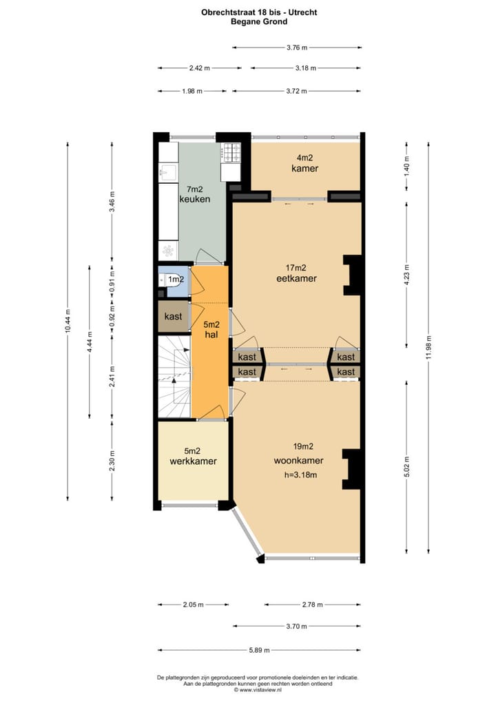 Foto 50 van Obrechtstraat 18-BS