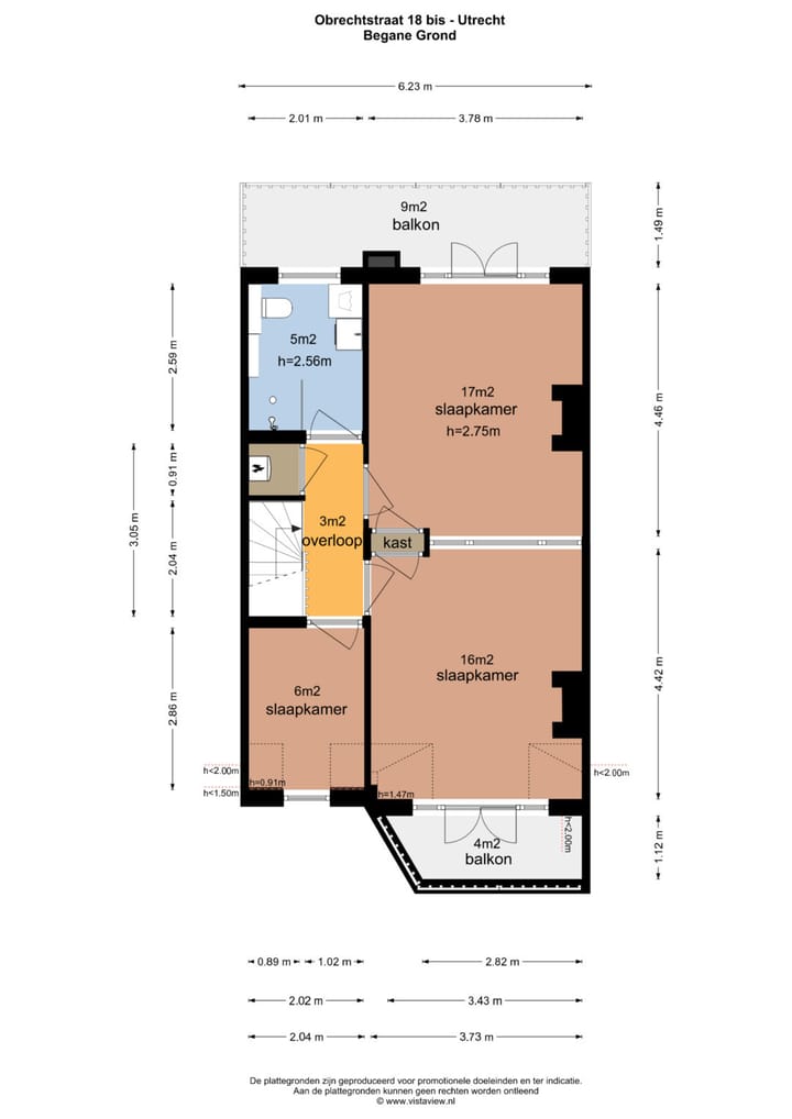 Foto 51 van Obrechtstraat 18-BS