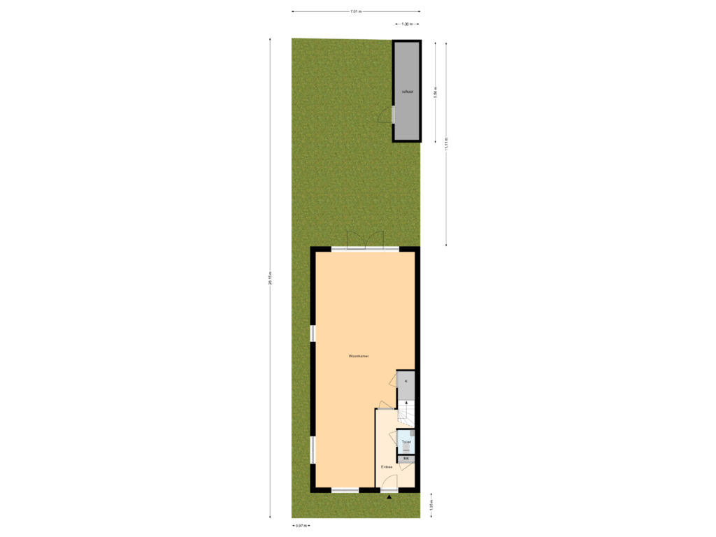 Bekijk plattegrond van Perceel van Levada 46