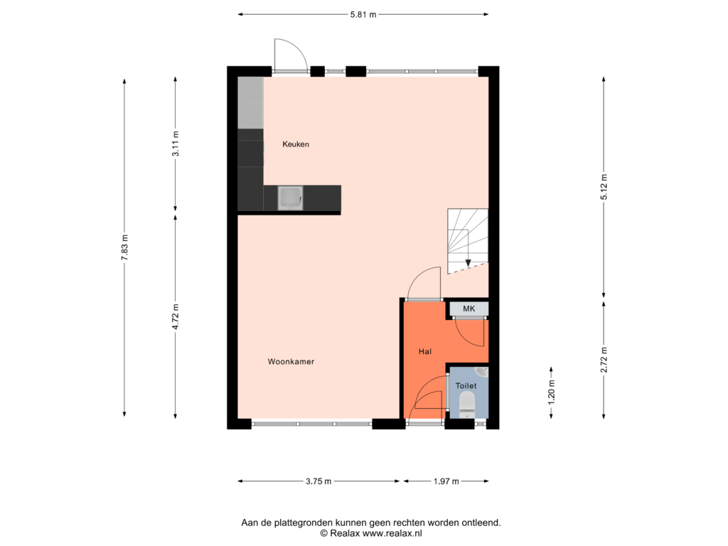 Bekijk plattegrond van Begane grond van Cor Keestraat 8