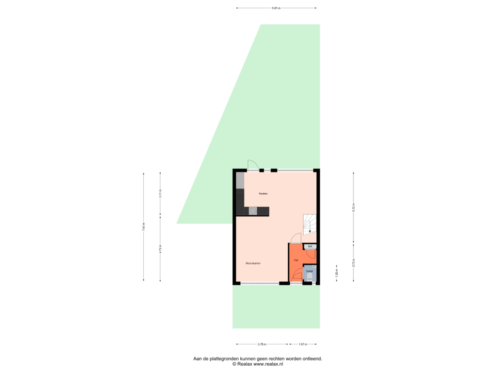 Bekijk plattegrond van Begane grond Tuin van Cor Keestraat 8