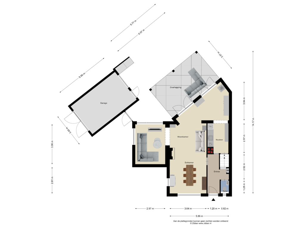 Bekijk plattegrond van Begane Grond van Meeuwenlaan 1