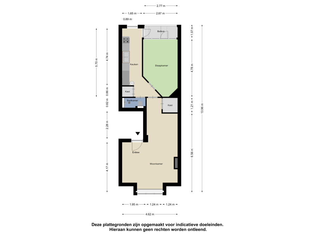 Bekijk plattegrond van Appartement van Goudse Rijweg 10-A02