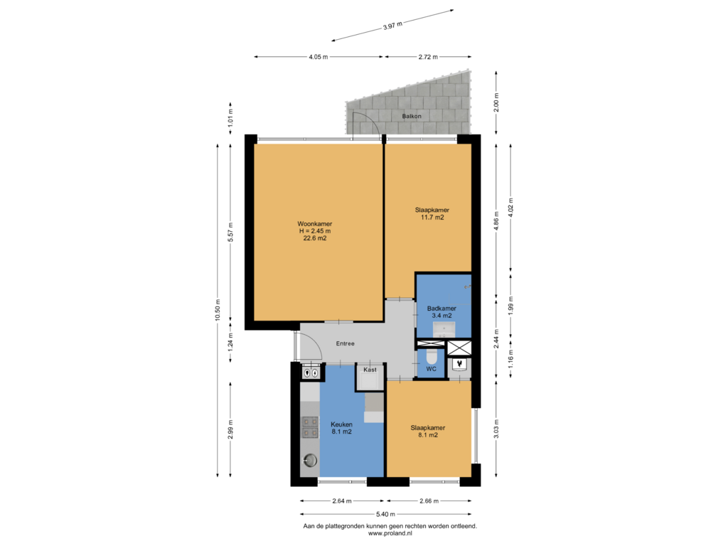 Bekijk plattegrond van Appartement van Van Aremberglaan 18