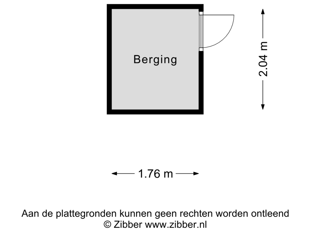 Bekijk plattegrond van Berging van Putgraaf 168