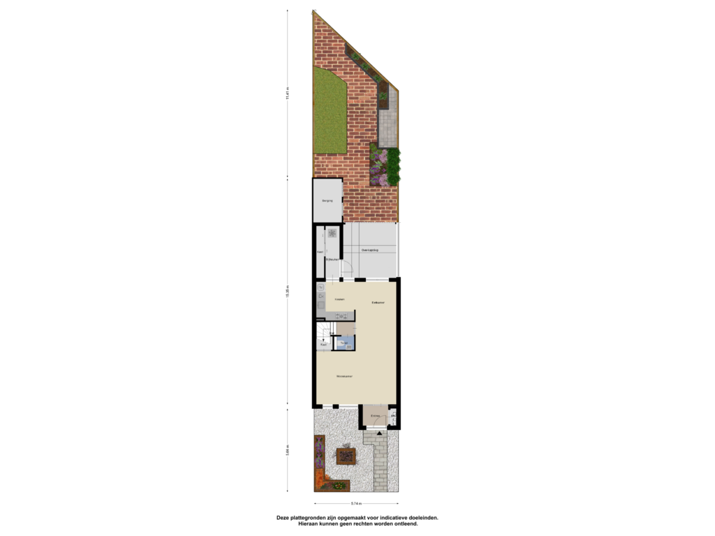 Bekijk plattegrond van Begane Grond Tuin van Korhoender 81