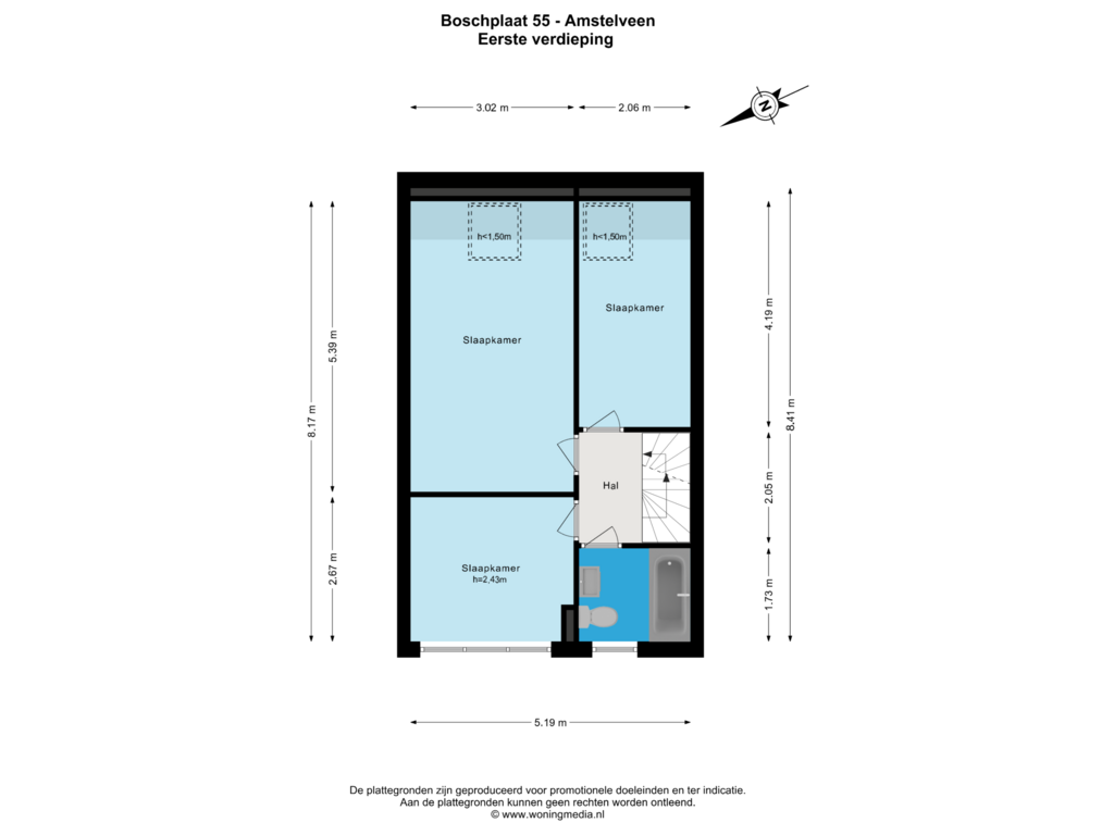 Bekijk plattegrond van 1e_verd van Boschplaat 55