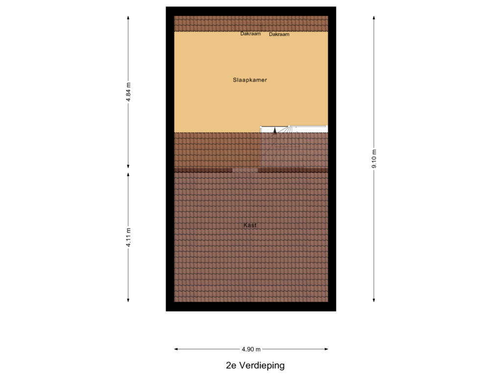 Bekijk plattegrond van 2e Verdieping van Eshof 15