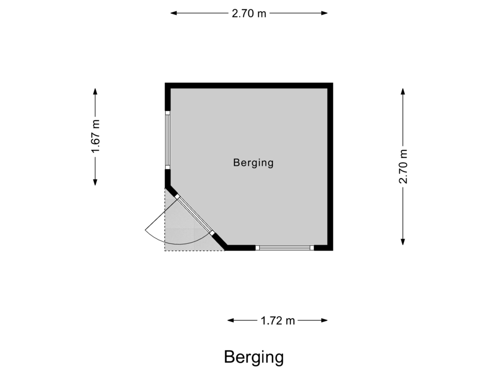 Bekijk plattegrond van Berging van Eshof 15