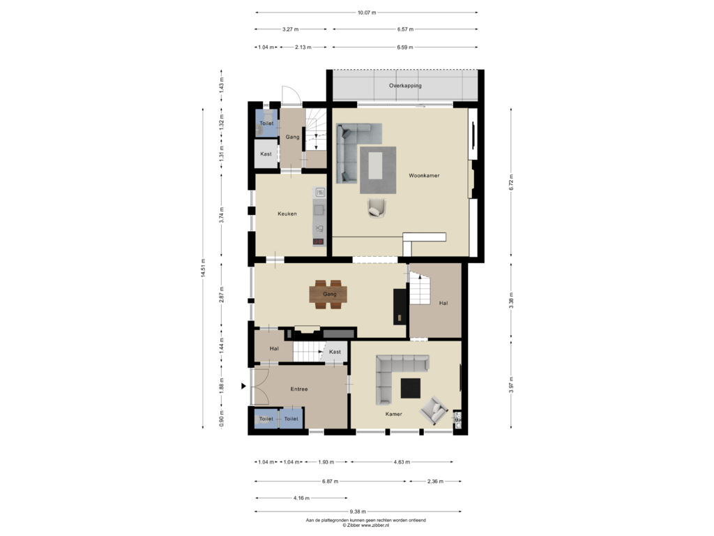 Bekijk plattegrond van Begane Grond van Peperstraat 34