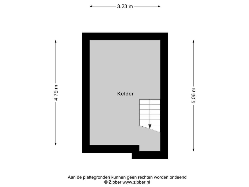 Bekijk plattegrond van Kelder van Peperstraat 34