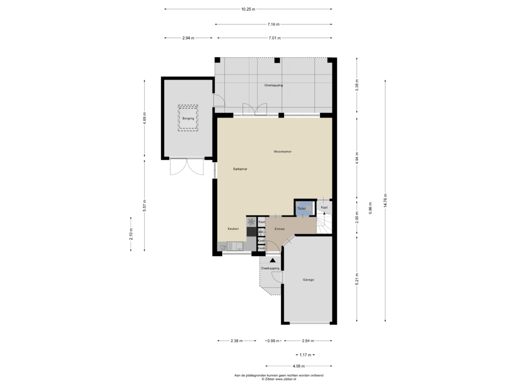 View floorplan of Begane grond of Drontermeer 109